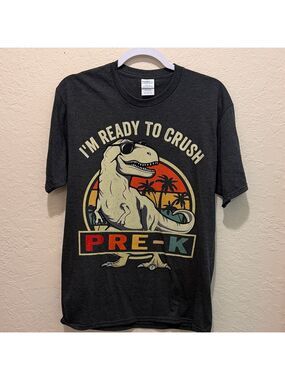 Prek teacher dinosaur shirt new never worn, no tags,
